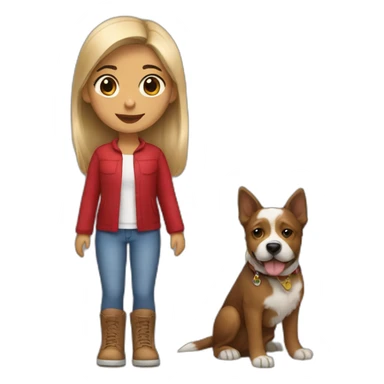 Venezuelan girl with a west highland teerier dog sticker