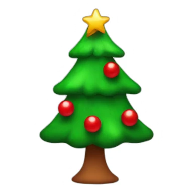 Red X-mas tree sticker