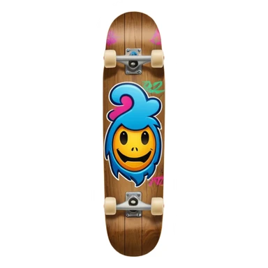 Skateboard deck sticker