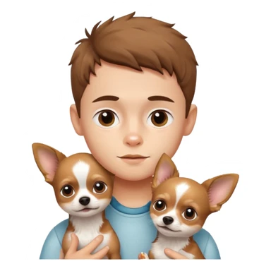 Boy with chiwawa sticker
