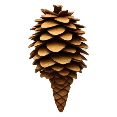smiling pinecone sticker
