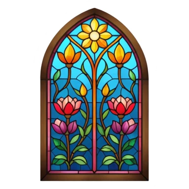 stained glass window sticker