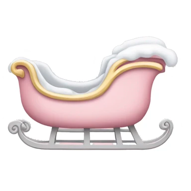 light pink sleigh sticker