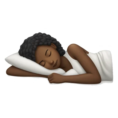 Black girl sleeping sticker