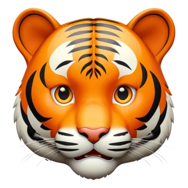 surprised shocked tiger sticker