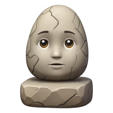 stone Telamon in the figure of a child sticker