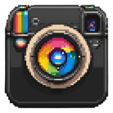 Instagram camera logo sticker
