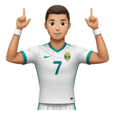 CR7 Cristiano Ronaldo doing his signature celebration pose sticker