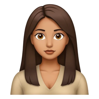 latina with straight hair sticker