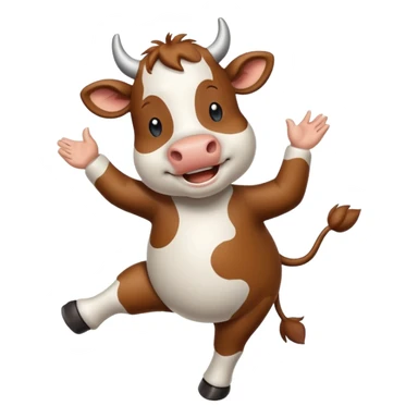 cow dancing sticker