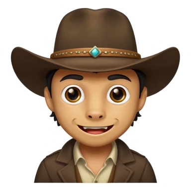 toothless dogman wearing a stetson sticker