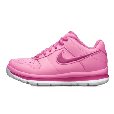 A pair of pink Nike shoes sticker