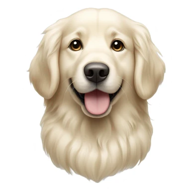 English cream golden retriever  sticker