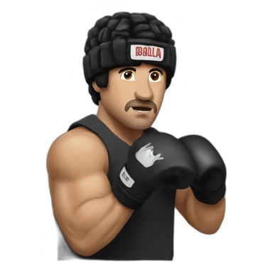 Rocky balboa training emoji sticker