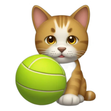 GATO CON UNA PELOTA sticker