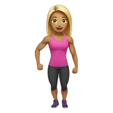 crossfit woman sticker