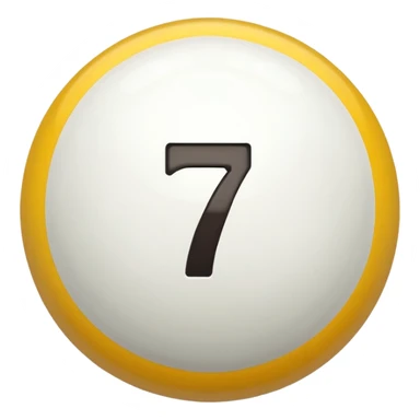 Pool table ball with the number 7 only one number  sticker