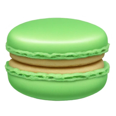 Light green macaroon sticker