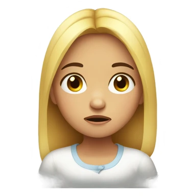 A distraught girl sticker