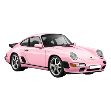 Light pink Porsche  sticker