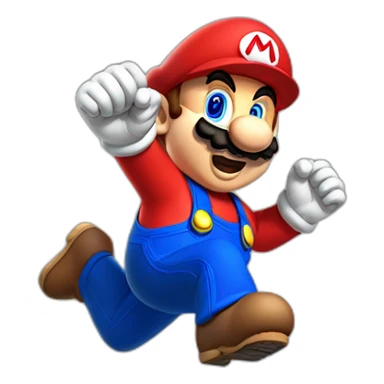 mario jumping sticker