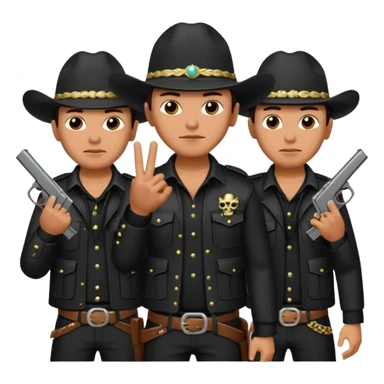 Norteño street gang repping gang signs and guns sticker