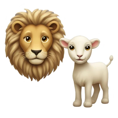 lion and lamb sticker