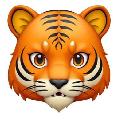 derpy tiger face from kpop demon hunters sticker