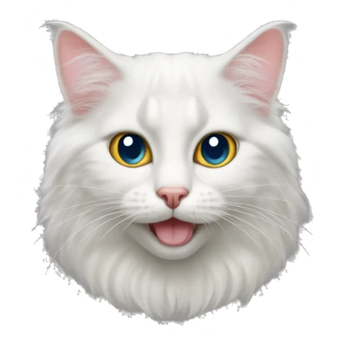 turkish angora cat sticker