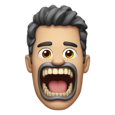 Humongous jaw sticker