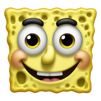 Hyper realistic spongebob  sticker
