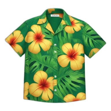 hawaian shirt sticker