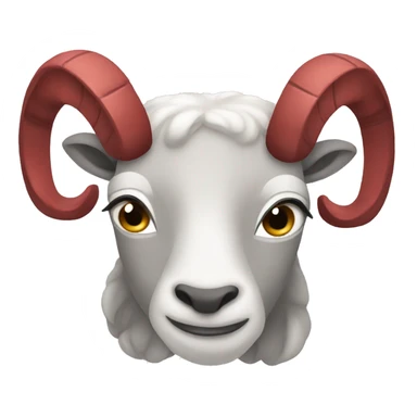 Red Aries symbol  sticker