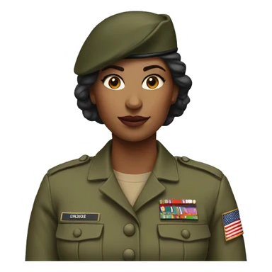 woman military sticker