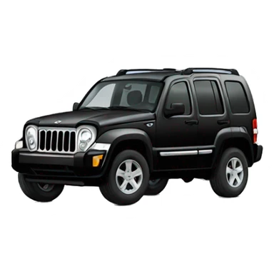 Black Jeep Liberty sticker