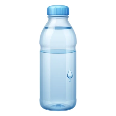 une bouteille en plastique dechet vide , bouteille d'eau sticker