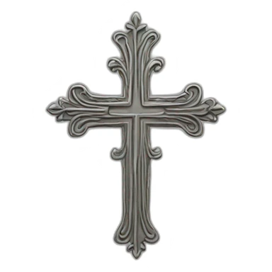 Ein Kreuz in fineline sticker