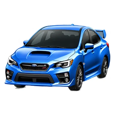 Blue subaru wrx going home fast sticker