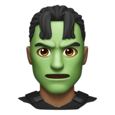 A man wearing a demon slayer mask  sticker