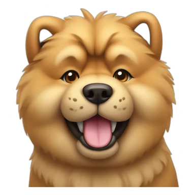 chow chow with paw thumb up sticker