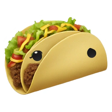 Tacos on a plate  sticker