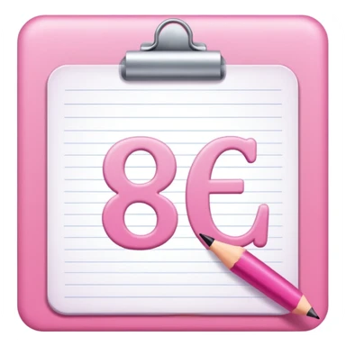 pink school grade card letter sticker
