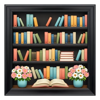 Soft floral library  sticker