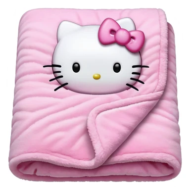 pink hello kitty blanket sticker