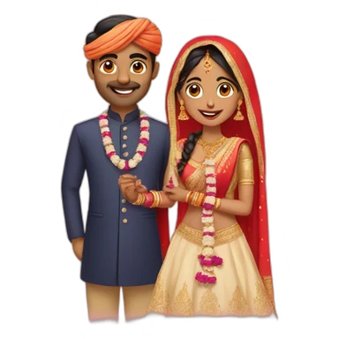 Indian wedding sticker