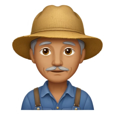  farmer not wear hat sticker