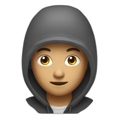 mec cool avec une capuche sticker