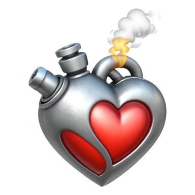 heart shaking with pressure and steam sticker
