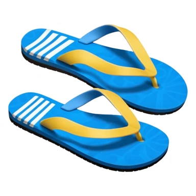 A pair of flip flops sticker