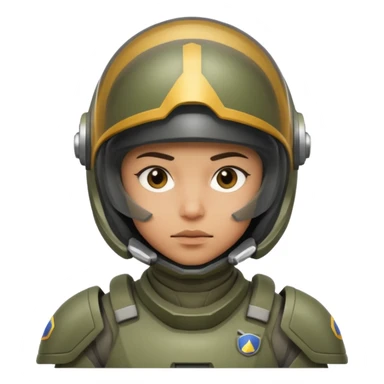 space fighter soldier sticker
